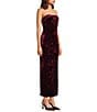 GB Crushed Velvet Strapless Dress - Image 3