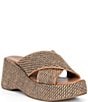 GB Day-Off Raffia Cross Banded Platform Sandals - Image 1