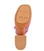 Color:Red Zinnia - Image 6 - Deja-Vu Satin Jacquard Paisley Platform Sandals