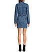 GB Denim Front Zip Mini Dress - Image 2