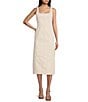 GB Seamed Midi Denim Dress, Color:Scour - Image 1