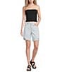 GB Distressed Denim Bermuda Shorts - Image 3