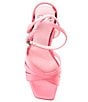 Color:Party Pink - Image 5 - Dream-Land Rhinestone Heel Charm Satin Dress Sandals