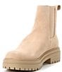 Color:Spanish Sand - Image 4 - Dyna-Mite Suede Lug Sole Chelsea Booties