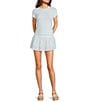 GB Embroidered Eyelet Coordinating Mini Skort - Image 3