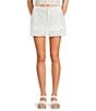 GB Embroidered Eyelet Denim Mini Skirt - Image 1
