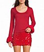GB Emily Scoop Neck Bubble Sleeve Sweater - Image 5