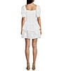 GB Eyelet Mini Dress, Color:White - Image 2