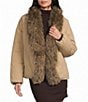 GB Faux Fur Puffer Coat - Image 1