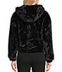GB Faux Fur Zip Front Hooded Jacket - Image 2