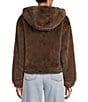 GB Faux Fur Zip Front Hooded Jacket - Image 2