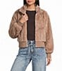 GB Faux Fur Zip Up Jacket - Image 1