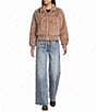 GB Faux Fur Zip Up Jacket - Image 3