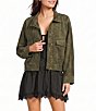 GB Faux Suede Oversized Jacket - Image 1