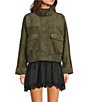 GB Faux Suede Oversized Jacket - Image 2
