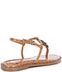 GB First-Light Croc-Embossed T-Strap Flat Sandals - Image 2