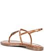 GB First-Light Croc-Embossed T-Strap Flat Sandals - Image 3
