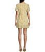 Color:Yellow Multi - Image 2 - Floral Eyelet Mini Dress