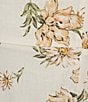 Color:Ivory Combo - Image 3 - Floral Print Short Sleeve Side Slit Midi Dress