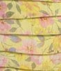 Color:Yellow Multi - Image 5 - Floral Printed Chiffon Gathered Mini Skirt