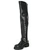 Color:Black - Image 4 - Game-Changer Over-the-Knee Lug Sole Boots