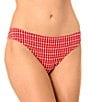 GB Gingham Seersucker Puff Classic Hipster Swim Bottom - Image 3