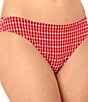GB Gingham Seersucker Puff Classic Hipster Swim Bottom - Image 4