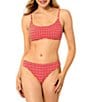GB Gingham Seersucker Puff Classic Hipster Swim Bottom - Image 5