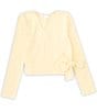 Color:Lemon - Image 1 - Girls 7-16 Long Sleeve Knit Ballet Top