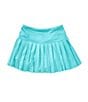GB Little Girls Active Mini Pleated Tennis Skirt, Color:Aqua Sky - Image 1