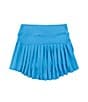 Color:Diva Blue - Image 2 - Little Girls 2T-6X Active Mini Pleated Tennis Skirt