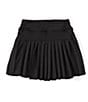 Color:Black - Image 2 - Little Girls 2T-6X Active Mini Pleated Tennis Skirt