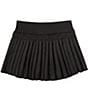 GB Big Girls Active Mini Pleated Tennis Skirt, Color:Black - Image 1