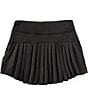 GB Big Girls Active Mini Pleated Tennis Skirt, Color:Black - Image 2