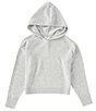 Color:Heather - Image 1 - Girls Big Girls 7-16 Cozy Knit Hooded Top