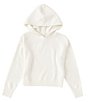 Color:Ivory - Image 1 - Girls Big Girls 7-16 Cozy Knit Hooded Top