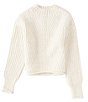 Color:Ivory - Image 1 - Big Girls 7-16 Mock Neck Cropped Knit Sweater
