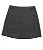Color:Black - Image 1 - Girls Big Girls 7-16 Shimmer Coated Skater Skirt