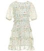 Color:Multi - Image 1 - Big Girls 7-16 Short Sleeve Tiered Ruffle Dress