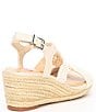 Color:Pebble - Image 2 - Girls' Cabana Woven Macrame Wedge Sandals (Youth)