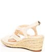 Color:Pebble - Image 3 - Girls' Cabana Woven Macrame Wedge Sandals (Youth)