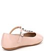 Color:Seashell Sand - Image 2 - Girls Girls' Bizzie-Girl Studded Leather T-Strap Mary Janes (Youth)