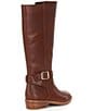 Color:Whiskey Wood - Image 2 - Girls' Jessie-Girl Leather Tall Riding Boots (Infant)