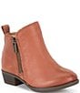 Color:Toffee - Image 1 - Girls' Jovi-Girl Leather Western Inspired Booties (Infant)