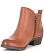 Color:Toffee - Image 4 - Girls' Jovi Leather Side Zip Booties (Youth)