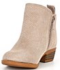 Color:Taupe - Image 4 - Girls' Jovi Suede Side Zip Booties (Infant)