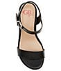 Color:Black - Image 5 - Girls' Juudeth Leather Family Matching Wedge Sandals (Youth)