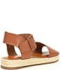 Color:Vacay Tan - Image 2 - Girls' Kaygan Leather Espadrille Family Matching Flat Sandals (Infant)
