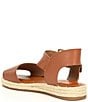 Color:Vacay Tan - Image 3 - Girls' Kaygan Leather Espadrille Family Matching Flat Sandals (Infant)