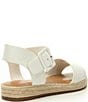Color:White - Image 2 - Girls' Kaygan Leather Espadrille Family Matching Flat Sandals (Infant)